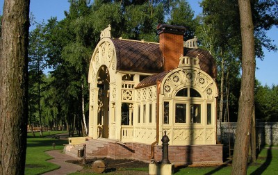 005 Copper tile roofing, garden-house, Kiylov village