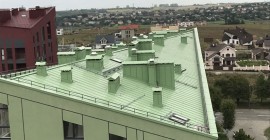 The roof of the innovative residential complex Spectrum is performed by MetalRoof LTD